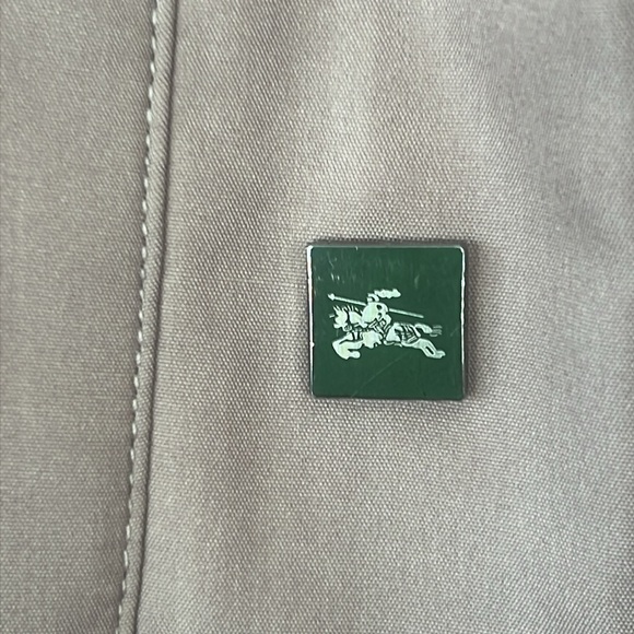 VTG BURBERRY OF LONDON nova check print coat size small tan - Picture 8 of 16